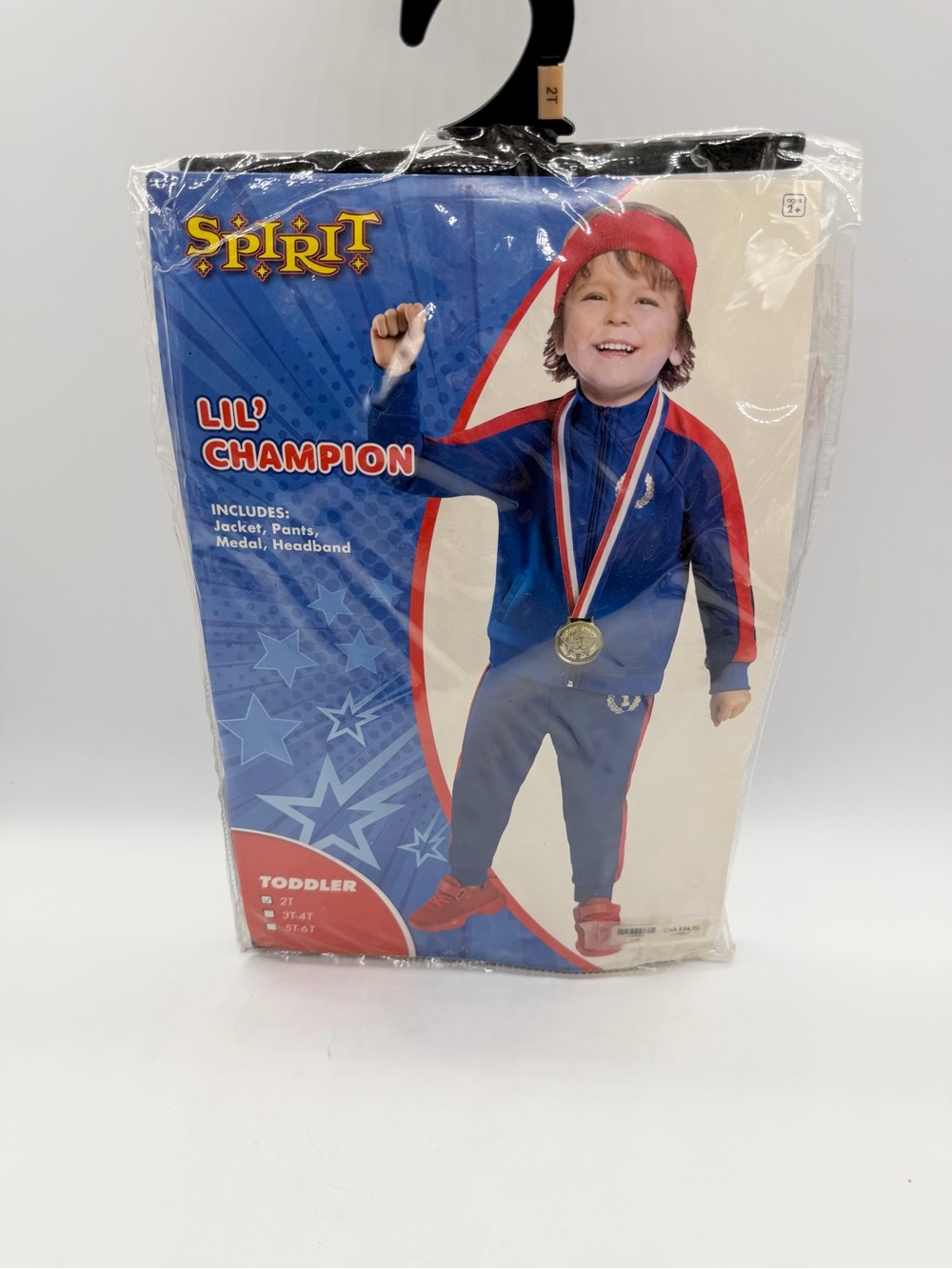 Spirit Halloween Lil’ Champion Halloween Costume New Toddler Size 2T Olympics